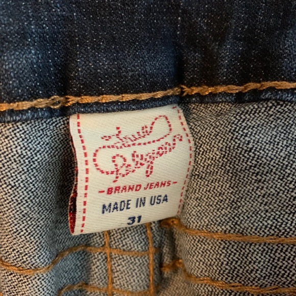 True Religion Straight Leg Cropped Jean - Picture 5 of 5